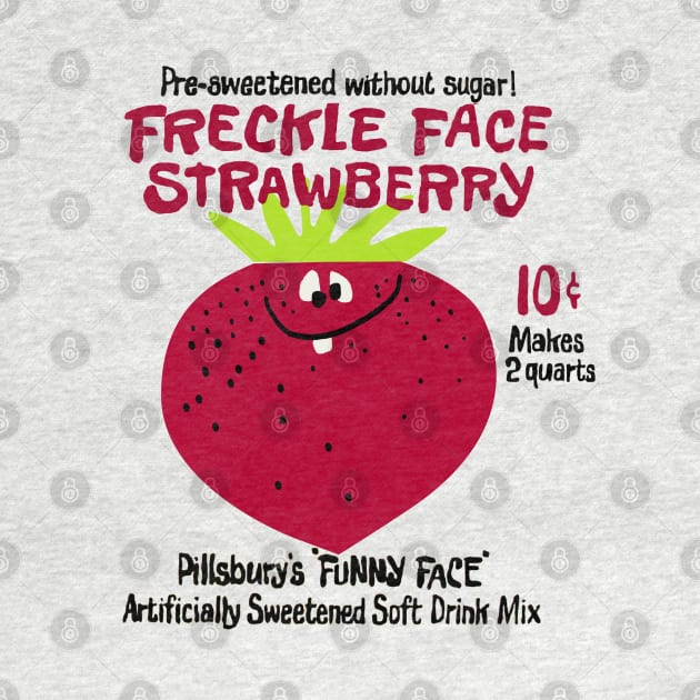 Freckle Face Strawberry "Funny Face" Drink Mix by offsetvinylfilm